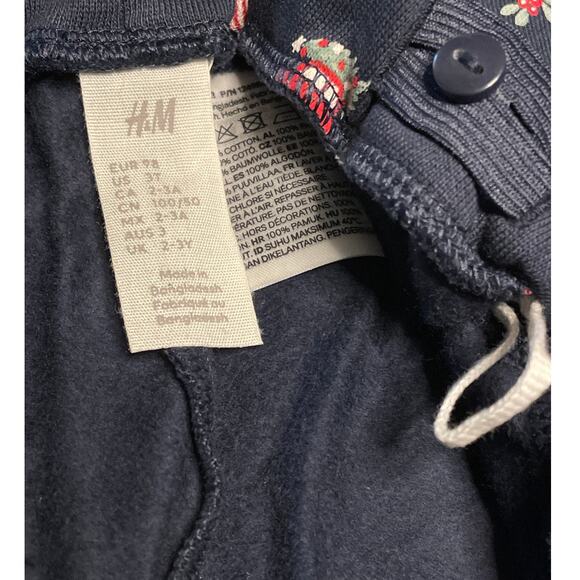 H&M Kids Holiday 2-piece Printed Sweatshirt Set size 3T - Picture 10 of 11